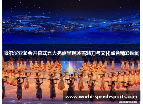 哈尔滨亚冬会开幕式五大亮点呈现冰雪魅力与文化融合精彩瞬间